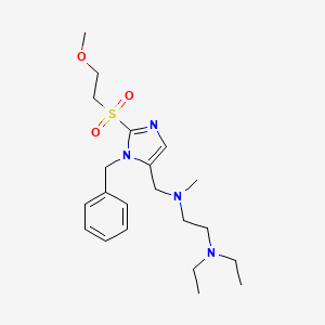 ({1-benzyl-2-[(2-methoxyethyl)sulfonyl]-1H-imidazol-5-yl}methyl)[2-(diethylamino)ethyl]methylamine