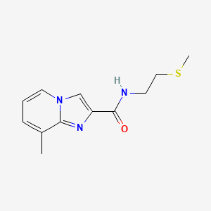 8-methyl-N-[2-(methylthio)ethyl]imidazo[1,2-a]pyridine-2-carboxamide trifluoroacetate