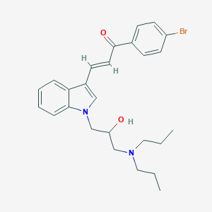 molecular formula C26H31BrN2O2 B379444 1-(4-bromophenyl)-3-{1-[3-(dipropylamino)-2-hydroxypropyl]-1H-indol-3-yl}-2-propen-1-one 