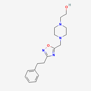 2-(4-{[3-(2-phenylethyl)-1,2,4-oxadiazol-5-yl]methyl}-1-piperazinyl)ethanol