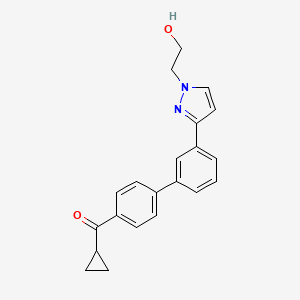 cyclopropyl{3'-[1-(2-hydroxyethyl)-1H-pyrazol-3-yl]-4-biphenylyl}methanone