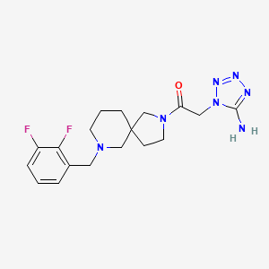 2-(5-Aminotetrazol-1-yl)-1-[9-[(2,3-difluorophenyl)methyl]-2,9-diazaspiro[4.5]decan-2-yl]ethanone