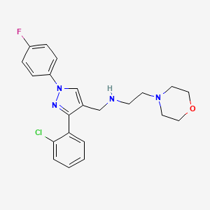 N-{[3-(2-chlorophenyl)-1-(4-fluorophenyl)-1H-pyrazol-4-yl]methyl}-2-(4-morpholinyl)ethanamine