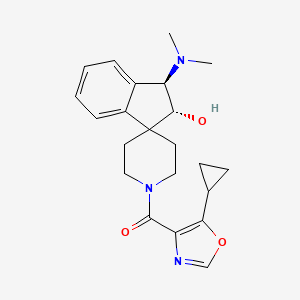 (5-cyclopropyl-1,3-oxazol-4-yl)-[(1R,2R)-1-(dimethylamino)-2-hydroxyspiro[1,2-dihydroindene-3,4'-piperidine]-1'-yl]methanone