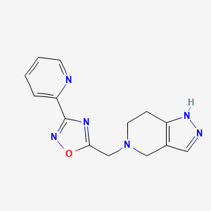 3-Pyridin-2-yl-5-(1,4,6,7-tetrahydropyrazolo[4,3-c]pyridin-5-ylmethyl)-1,2,4-oxadiazole