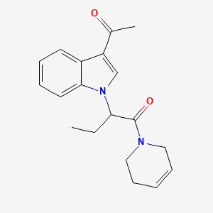 1-{1-[1-(3,6-dihydropyridin-1(2H)-ylcarbonyl)propyl]-1H-indol-3-yl}ethanone