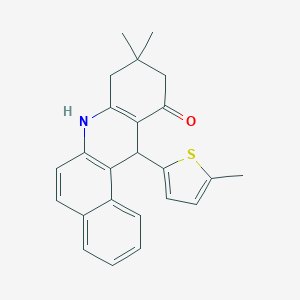 9,9-dimethyl-12-(5-methylthiophen-2-yl)-8,9,10,12-tetrahydrobenzo[a]acridin-11(7H)-one