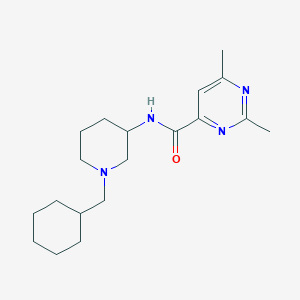 N-[1-(cyclohexylmethyl)-3-piperidinyl]-2,6-dimethyl-4-pyrimidinecarboxamide