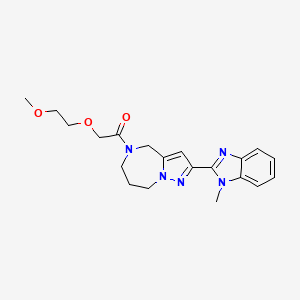 5-[(2-methoxyethoxy)acetyl]-2-(1-methyl-1H-benzimidazol-2-yl)-5,6,7,8-tetrahydro-4H-pyrazolo[1,5-a][1,4]diazepine