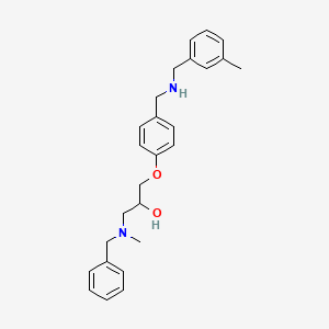 1-[benzyl(methyl)amino]-3-(4-{[(3-methylbenzyl)amino]methyl}phenoxy)-2-propanol