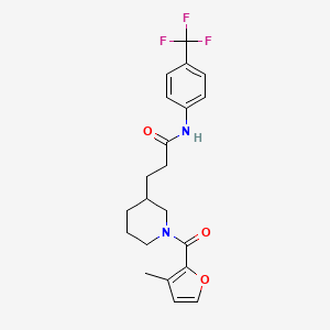 3-[1-(3-methyl-2-furoyl)-3-piperidinyl]-N-[4-(trifluoromethyl)phenyl]propanamide