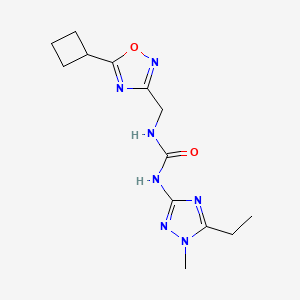 N-[(5-cyclobutyl-1,2,4-oxadiazol-3-yl)methyl]-N'-(5-ethyl-1-methyl-1H-1,2,4-triazol-3-yl)urea