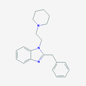 molecular formula C21H25N3 B379473 2-benzyl-1-[2-(1-piperidinyl)ethyl]-1H-benzimidazole 