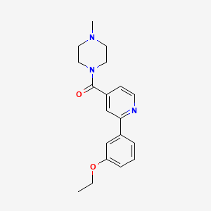 1-[2-(3-ethoxyphenyl)isonicotinoyl]-4-methylpiperazine