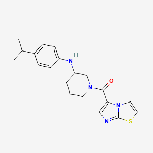 N-(4-isopropylphenyl)-1-[(6-methylimidazo[2,1-b][1,3]thiazol-5-yl)carbonyl]-3-piperidinamine