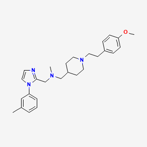 ({1-[2-(4-methoxyphenyl)ethyl]-4-piperidinyl}methyl)methyl{[1-(3-methylphenyl)-1H-imidazol-2-yl]methyl}amine