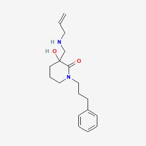 3-[(allylamino)methyl]-3-hydroxy-1-(3-phenylpropyl)piperidin-2-one