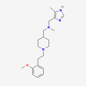 1-[1-[2-(2-methoxyphenyl)ethyl]piperidin-4-yl]-N-methyl-N-[(5-methyl-1H-imidazol-4-yl)methyl]methanamine