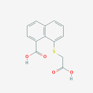 molecular formula C13H10O4S B379483 8-[(Carboxymethyl)thio]-1-naphthoic acid CAS No. 100374-59-2