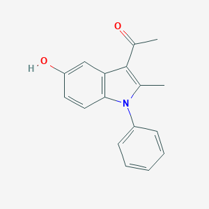 molecular formula C17H15NO2 B379485 1-(5-hydroxy-2-methyl-1-phenyl-1H-indol-3-yl)ethanone CAS No. 5102-18-1