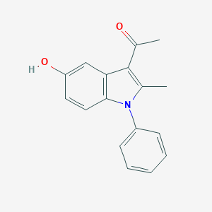 molecular formula C17H15NO2 B379485 1-(5-hidroxi-2-metil-1-fenil-1H-indol-3-il)etanona CAS No. 5102-18-1