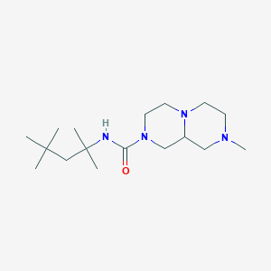 molecular formula C17H34N4O B3794866 8-methyl-N-(1,1,3,3-tetramethylbutyl)octahydro-2H-pyrazino[1,2-a]pyrazine-2-carboxamide 