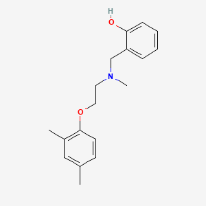 molecular formula C18H23NO2 B3794872 2-{[[2-(2,4-dimethylphenoxy)ethyl](methyl)amino]methyl}phenol 