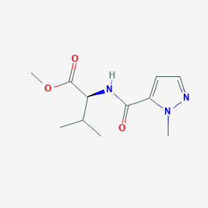 methyl N-[(1-methyl-1H-pyrazol-5-yl)carbonyl]-L-valinate