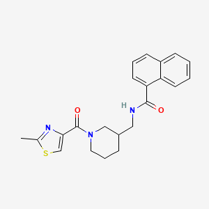 N-({1-[(2-methyl-1,3-thiazol-4-yl)carbonyl]-3-piperidinyl}methyl)-1-naphthamide