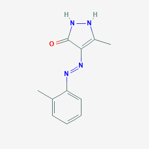 molecular formula C11H12N4O B379492 (4E)-5-methyl-4-[2-(2-methylphenyl)hydrazinylidene]-2,4-dihydro-3H-pyrazol-3-one 
