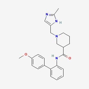 N-(4'-methoxy-2-biphenylyl)-1-[(2-methyl-1H-imidazol-4-yl)methyl]-3-piperidinecarboxamide