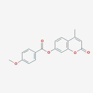 molecular formula C18H14O5 B379496 4-methyl-2-oxo-2H-chromen-7-yl 4-methoxybenzoate CAS No. 112121-61-6