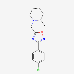 1-{[3-(4-chlorophenyl)-1,2,4-oxadiazol-5-yl]methyl}-2-methylpiperidine