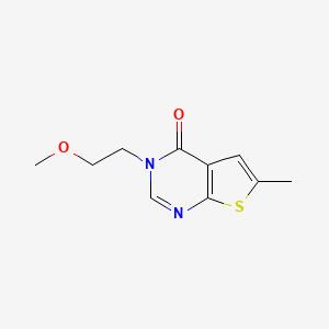 molecular formula C10H12N2O2S B3794970 3-(2-methoxyethyl)-6-methylthieno[2,3-d]pyrimidin-4(3H)-one 