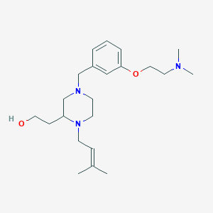 2-[4-{3-[2-(dimethylamino)ethoxy]benzyl}-1-(3-methyl-2-buten-1-yl)-2-piperazinyl]ethanol