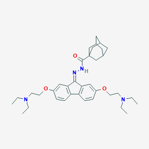 molecular formula C36H50N4O3 B379507 9-(Adamantan-1-oylhydrazono)-2,7-bis-[2-(diethylamino)-ethoxy]-fluorene 