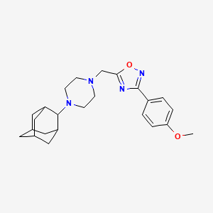 1-(2-adamantyl)-4-{[3-(4-methoxyphenyl)-1,2,4-oxadiazol-5-yl]methyl}piperazine