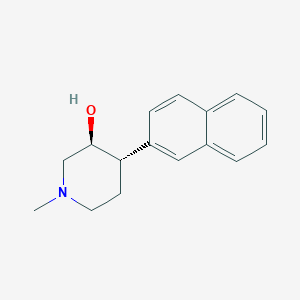 molecular formula C16H19NO B3795097 (3S*,4S*)-1-methyl-4-(2-naphthyl)piperidin-3-ol 