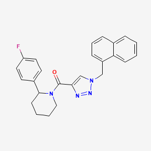 2-(4-fluorophenyl)-1-{[1-(1-naphthylmethyl)-1H-1,2,3-triazol-4-yl]carbonyl}piperidine