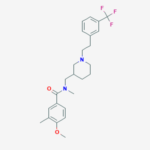 4-methoxy-N,3-dimethyl-N-[(1-{2-[3-(trifluoromethyl)phenyl]ethyl}-3-piperidinyl)methyl]benzamide