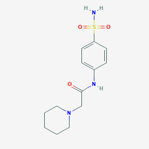 molecular formula C13H19N3O3S B379516 2-piperidin-1-yl-N-(4-sulfamoylphenyl)acetamide CAS No. 301223-10-9