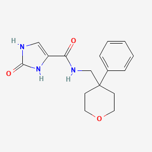 molecular formula C16H19N3O3 B3795180 2-oxo-N-[(4-phenyltetrahydro-2H-pyran-4-yl)methyl]-2,3-dihydro-1H-imidazole-4-carboxamide 