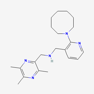 1-[2-(1-azocanyl)-3-pyridinyl]-N-[(3,5,6-trimethyl-2-pyrazinyl)methyl]methanamine