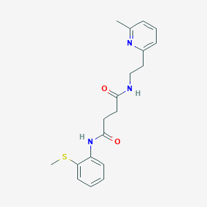 N-[2-(6-methylpyridin-2-yl)ethyl]-N'-[2-(methylthio)phenyl]succinamide