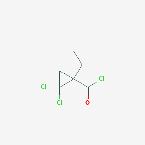 molecular formula C6H7Cl3O B037952 2,2-Dichloro-1-ethylcyclopropane-1-carbonyl chloride CAS No. 113941-77-8