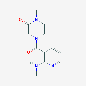 1-methyl-4-{[2-(methylamino)-3-pyridinyl]carbonyl}-2-piperazinone trifluoroacetate