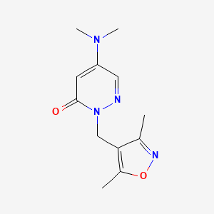 5-(dimethylamino)-2-[(3,5-dimethyl-4-isoxazolyl)methyl]-3(2H)-pyridazinone