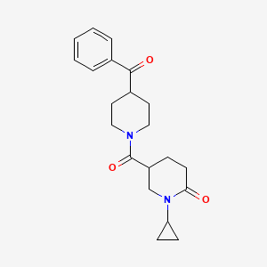 5-[(4-benzoyl-1-piperidinyl)carbonyl]-1-cyclopropyl-2-piperidinone