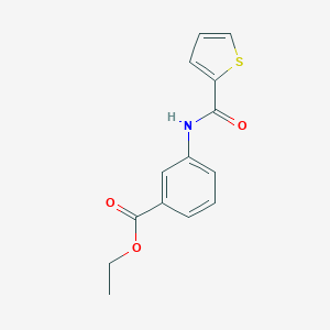 molecular formula C14H13NO3S B379532 Ethyl 3-(thiophene-2-carbonylamino)benzoate 