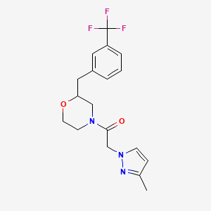 4-[(3-methyl-1H-pyrazol-1-yl)acetyl]-2-[3-(trifluoromethyl)benzyl]morpholine